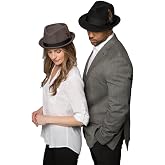 Hats in the Belfry Trilby Men/Women Snap Brim Vintage Dress Fedora Hat 100% Wool