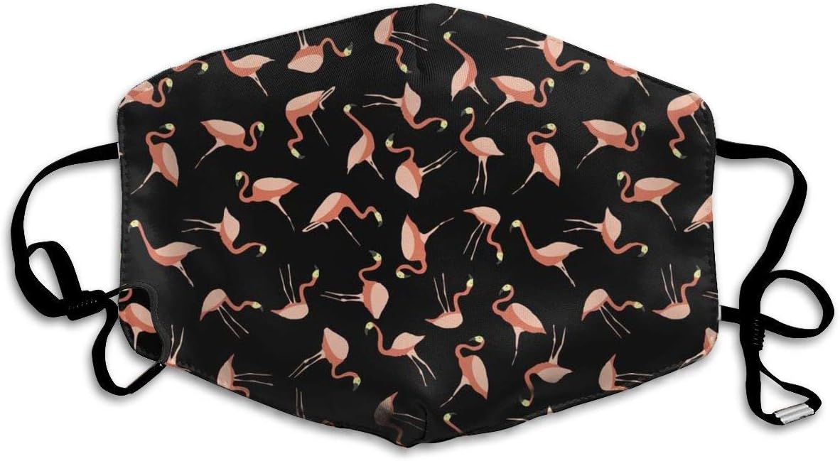 Face Masks – Polyester, Washable,Bird Flamingo Anti-Dust Reusable Cloth Masks
