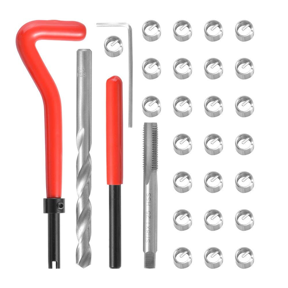 Rocaris 30 Pcs Thread Repair Kit, M8 x1.25mm Thread