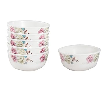 WHITE GOLD MELAMINE 3.75 INCH ROUND SMALL CURRY BOWL 1801 - VICTOR (6 Pcs)