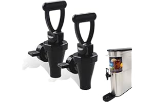 2 Pack 03260.0002 Replacement Faucet Kit for Tea Dispenser Reusable Spigot for Tea Urn with 2 Wing Nut and 2 C-Ring by MUGLIO