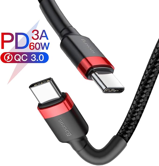 USB C auf USB C Kabel, PD 60W Schnellladekabel 2M Nylon Amazon.de Elektronik