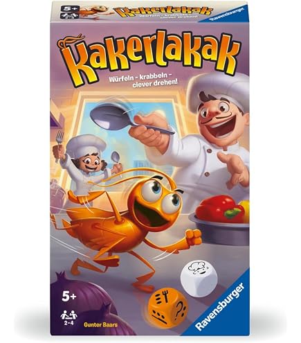 Ravensburger – La Cucaracha Llévala Contigo, Juego De Mesa Familiar Para Niños A Partir De 6 Años, Versión En Español