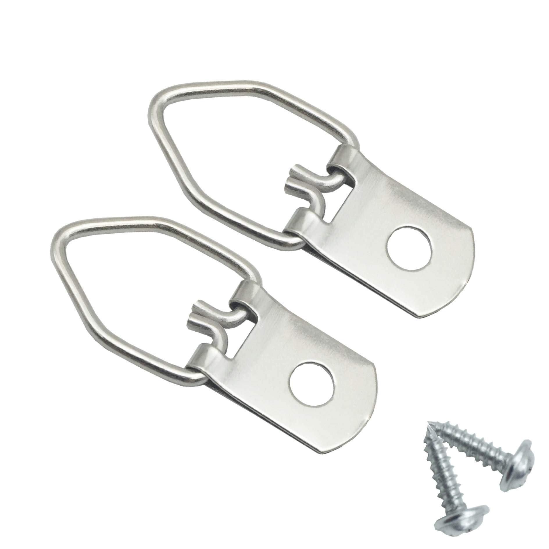 150 Sets D-Ring Steel Picture Hangers with Screws Picture Frames Picture Hang Solutions, for Hanging Clock Paintings Artwork Picture Frame Hook Photos