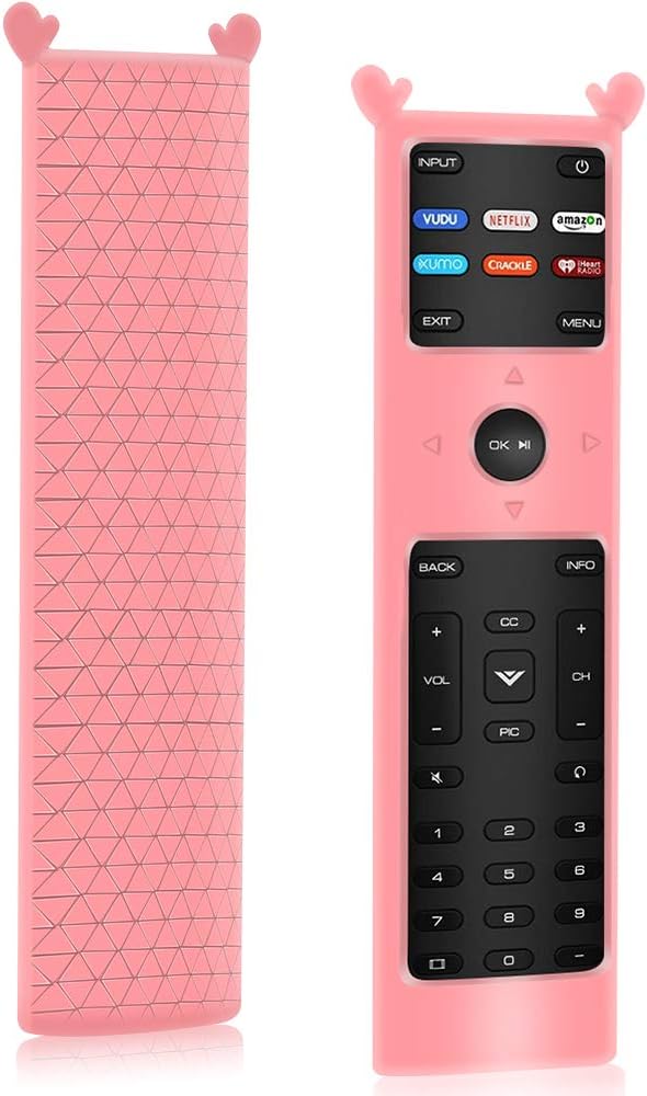 Protective Case for Vizio New XRT136 Smart LCD LED TV Remote Control,[Thicken Layer] XRT136 Remote Replacement Bumper Battery Back Cover Holder Protector,Shockproof Vizio Remote Cotrol Covers-Coral: Home Audio & Theater