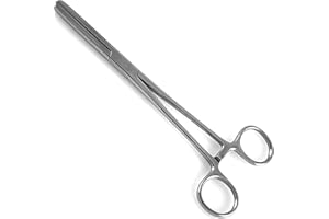 XTRM CRAFT Smooth Hemostat Stainless Steel - Multipurpose Locking Tweezer Clamps - Ideal Hemostats for Nurses, Fishing Forceps, Crafts and Hobby, Straight 5.5"