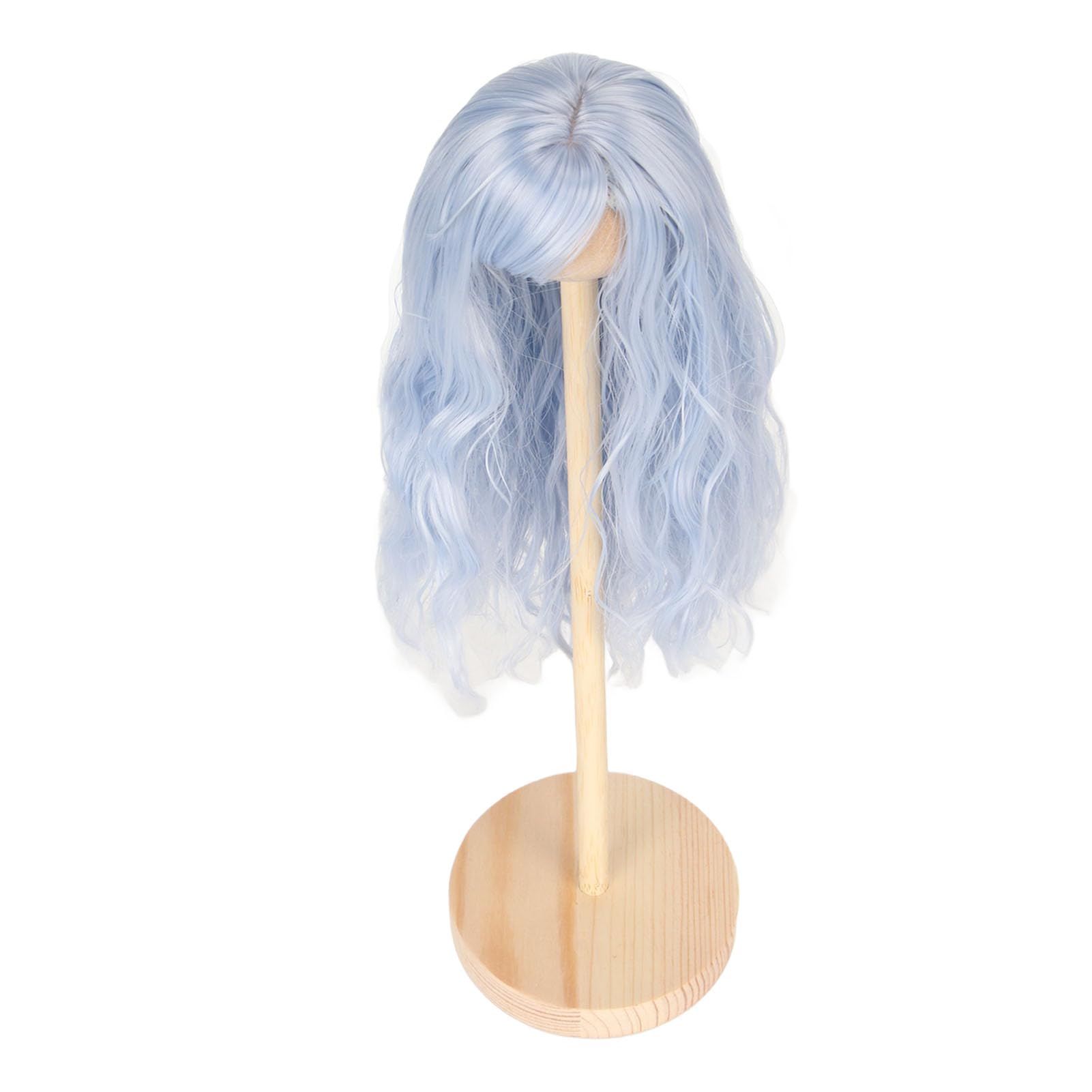 Tissting 1/6 BJD Doll Wig Starry Sky Blue Long Curly Hair for 15.5-17cm Head - Artificial High Temperature Silk Wig for 1/6 Dolls Easy to Style and Maintain