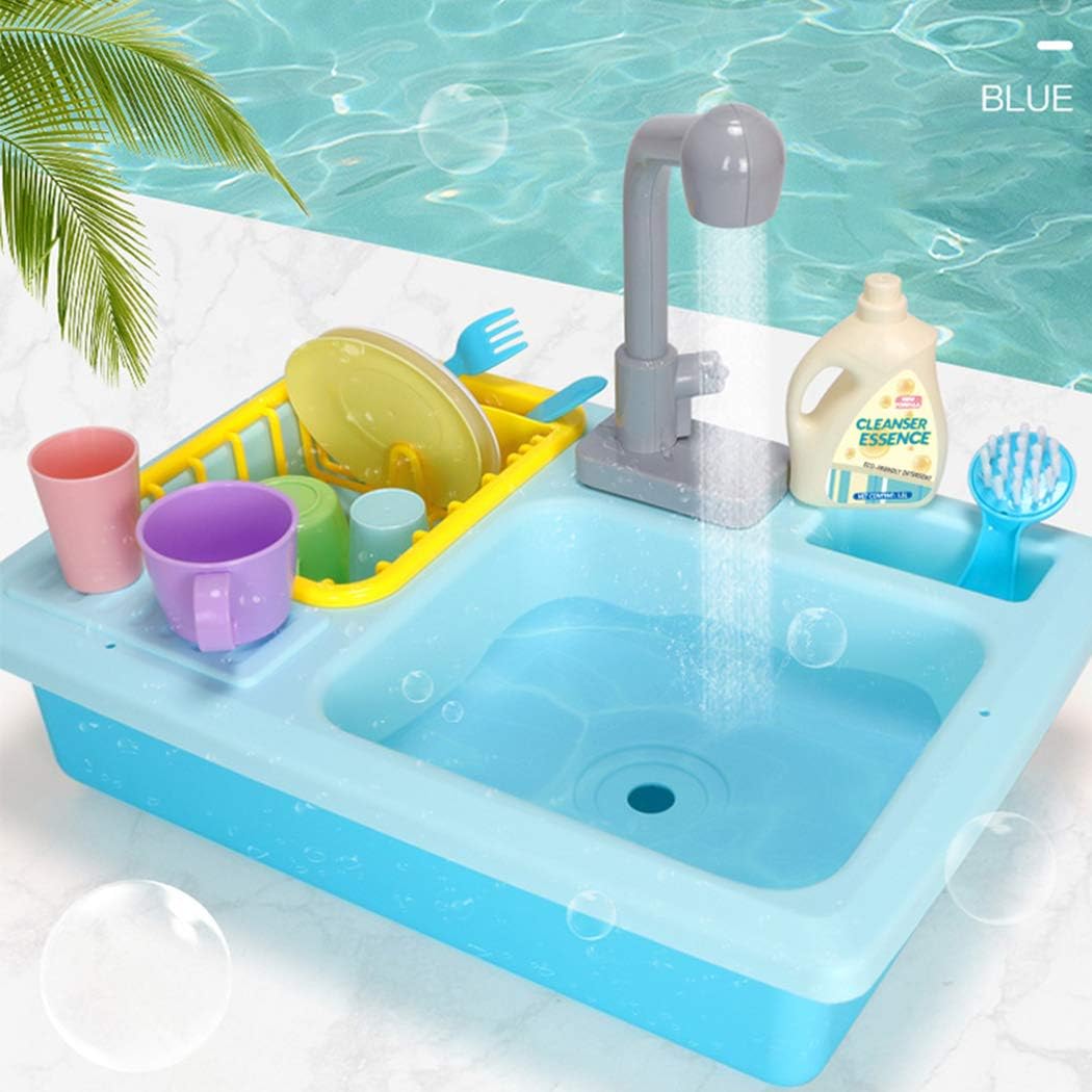 sink toy with running water