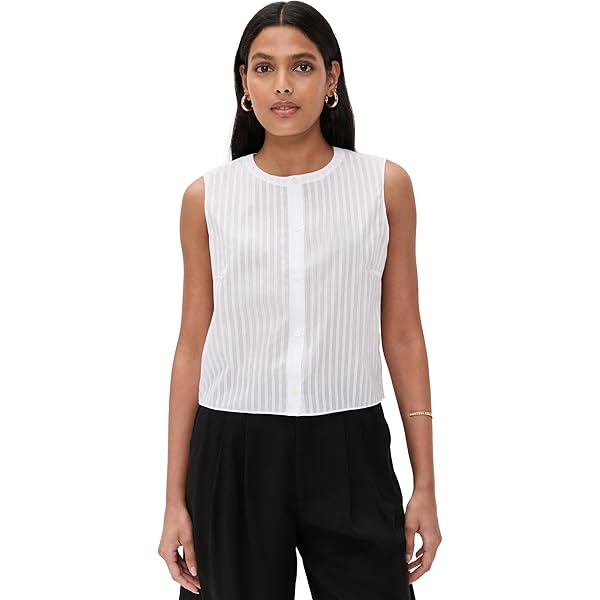 Amazon.com: Theory Women's Seam Sinch Shirt, Grey Multi, S