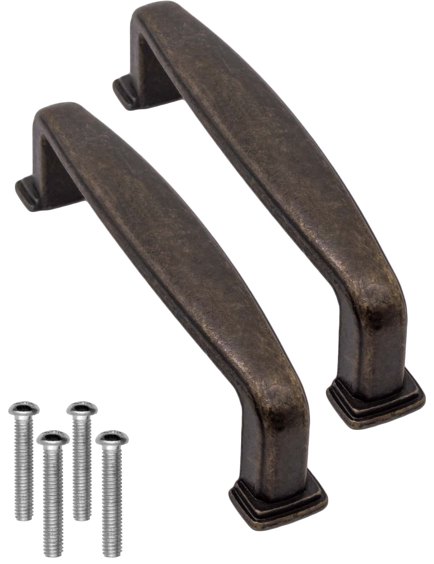 Fuxxer 2 x Antique Furniture Handles, Drawer & Cabinet Handles, Bronze Design, 106 x 25 mm