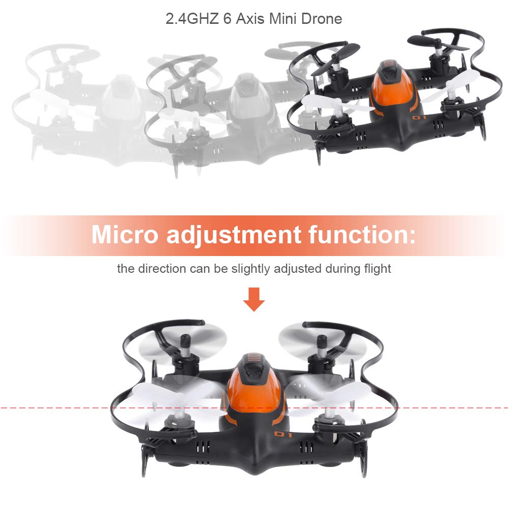 Lictin Kids Mini Drone-2.4G 6 Axis Mini Drone for Kids RC Quadcopter RC Helicopter Plane with Altitude Hold 3D Flips and Headless Mode Easy Fly for Beginners