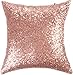 Kevin Textile Sequins Decorative Luxurious Home Party Square Pillow Case Cushion Cover, 18