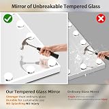 FENCHILIN Hollywood Vanity Mirror with Bluetooth Speaker & 15 LED Lights view 4