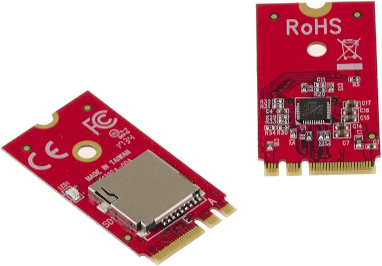 KALEA-INFORMATIQUE M2 controller card (M.2 NGFF A Key or E Key) for MicroSD card - 2TB capacity - Micro SD SDHC SDXC