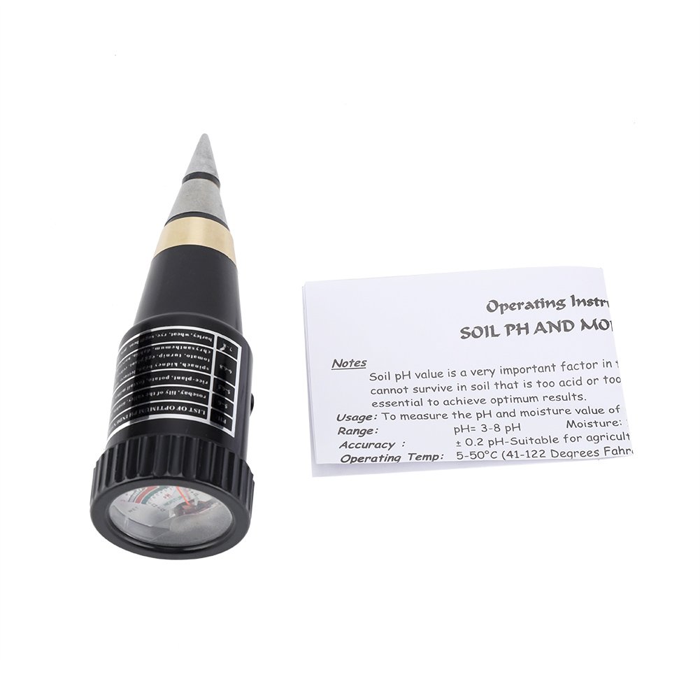 2 in 1 Soil PH Meters, Moisture Sensor, Soil Moisture Sensor, Soil pH Tester, Digital Humidity Tester for pH and Humidity for Agricultural Fields
