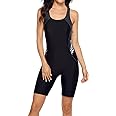 beautyin Women's Boyleg One Piece Swimsuit Racerback Athletic Bathing Suit