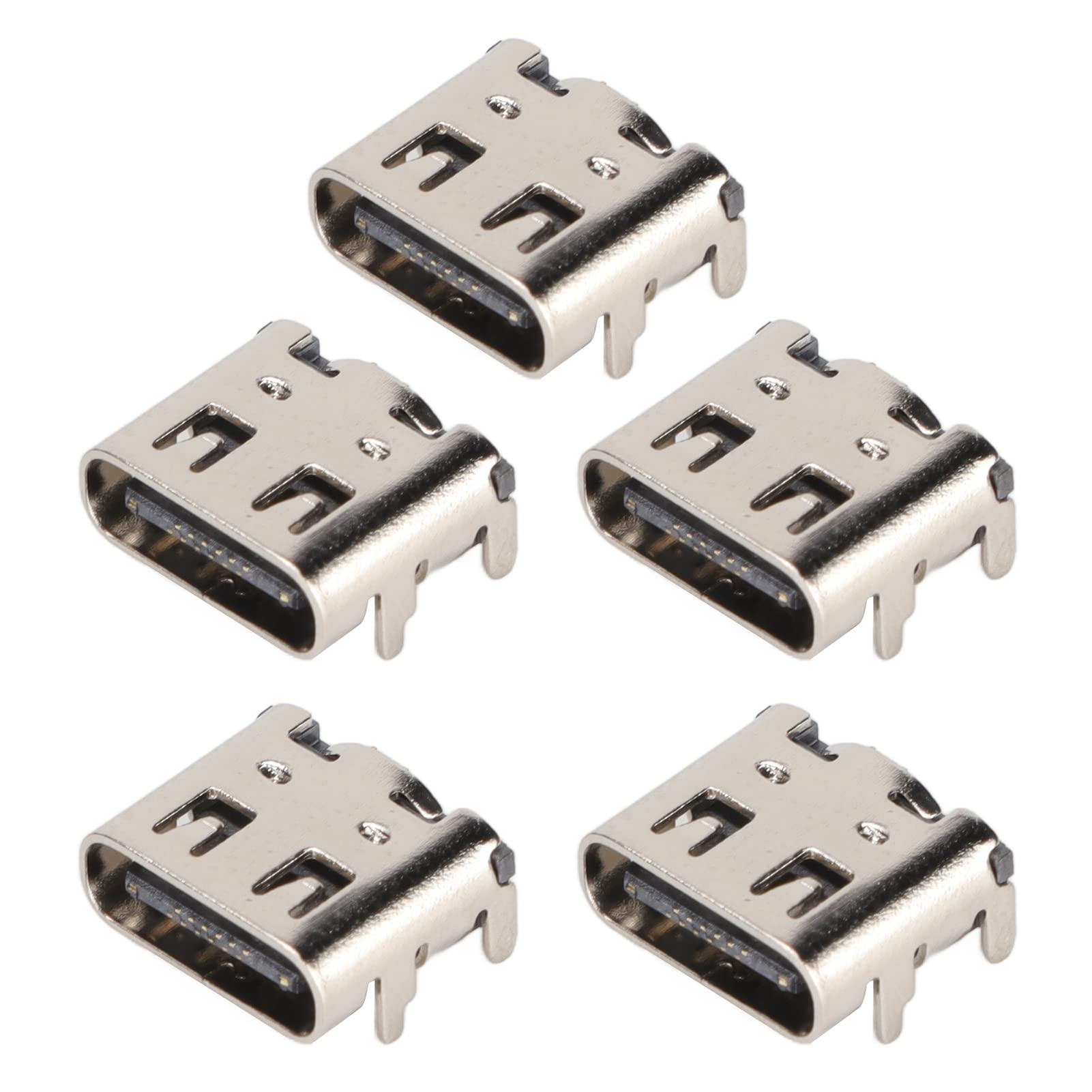 5PCs Replacement Charging Port Assembly for Controller, Repair Part USB C Adaptor Charger Socket