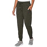 Mondetta Women's Brushed Peached Melange Jogger Pant with Pockets