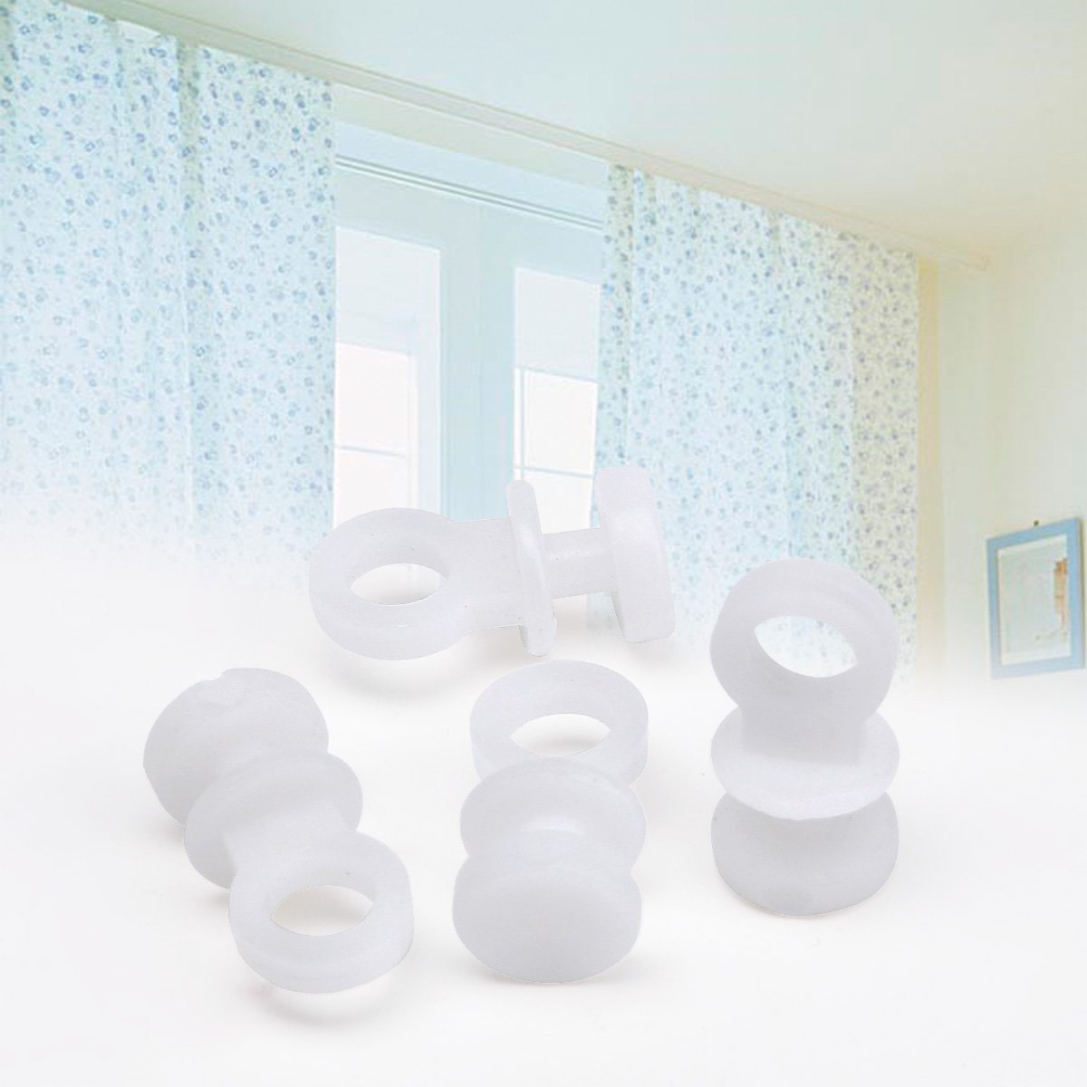 Tools & Home Improvement 50x Plastic Window Glider Curtain Track