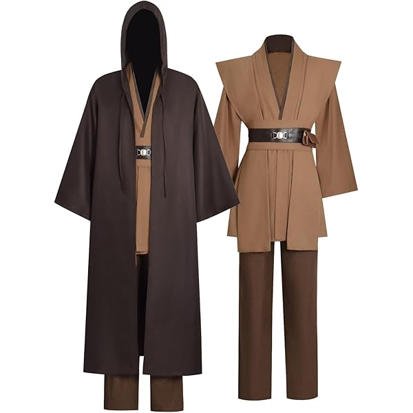 Nieuw 2024 tuniek kostuum voor volwassenen voor Jedi-outfit