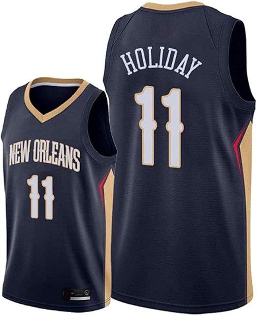 Men's Trail T-Shirt Pelicans Holiday 11# Jersey Jrue Youth Icon Edition Swingman Jersey Short 
