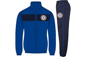Chelsea Football Club Official Soccer Gift Boys Jacket & Pants Tracksuit Set