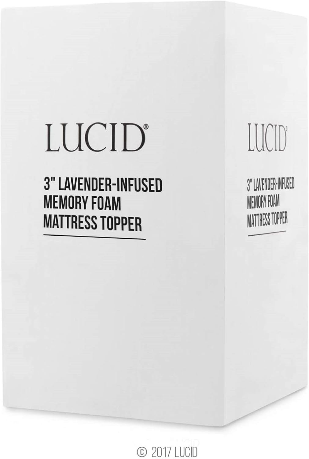 LUCID 3 Inch Lavender Infused Memory Foam Mattress Topper - Ventilated Design - Full Size: Home & Kitchen