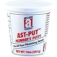 AST-PUT 25201 Plumber's Putty, Professional Grade, Tan, 14 oz. Tub