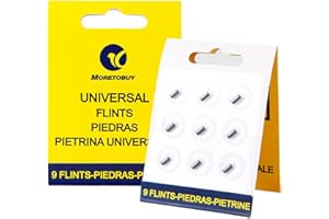 NUBETONG CLPEEN 2 Packs Lighter Flints 18 Pcs Flints Compatible with All Flint Lighters (Yellow)
