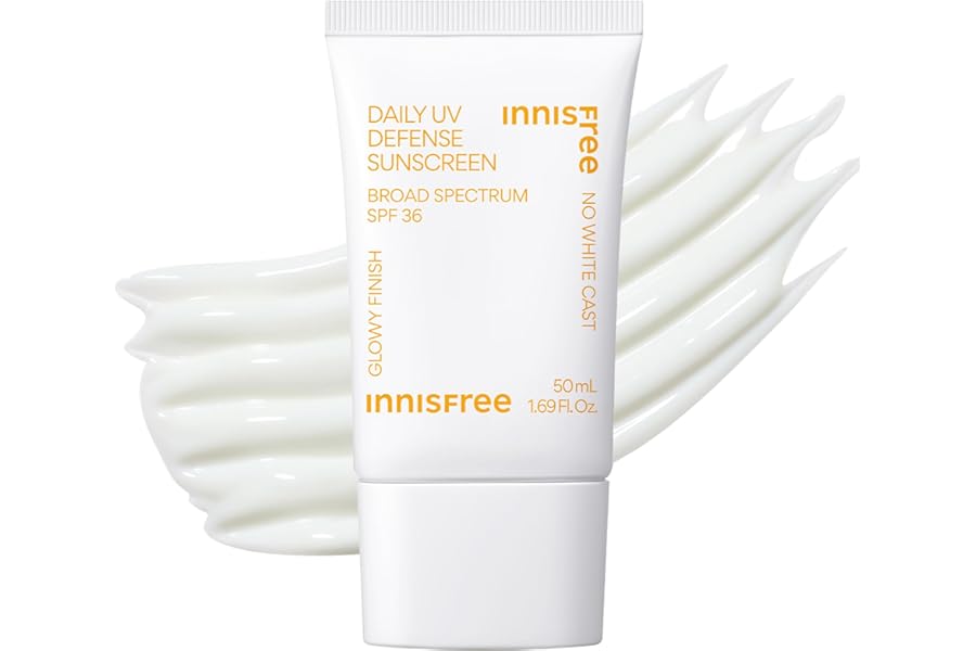 Innisfree Daily UV Defense SPF 36 – Korean Face Sunscreen, Invisible Finish, Broad Spectrum, No White Cast, Lightweight, Hydrating