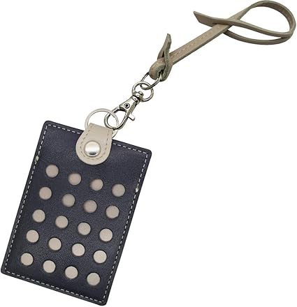 Amazon 中身が見えない 定期券入れ 細くて可愛いidカードホルダー ストラップ ホワイトステッチ 日本製 牛革 リール無し パスケース ネイビー ストラップ ベージュ 名札 ホルダー 文房具 オフィス用品