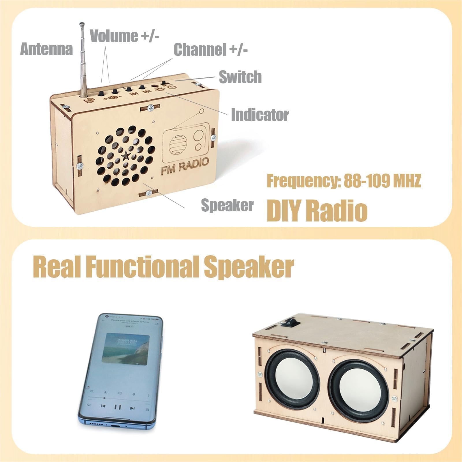 STEM Toys for Ages 8-13 9-12 10 14 11 15+ Year Old Boys Girls Birthday Back to School Gifts for Teens Science Kits Experiments DIY Crafts for Kids Building Engineering Projects Bluetooth Speaker Radio