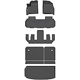 HAFIDI® Floor Mats & Cargo Liner & Seatback Cargo Set for 2025 2026 Buick Enclave & 2024-2026 GMC Acadia 7 Seats & 2024-2026 Chevy Chevrolet Traverse 7 Seats (Not for 2024 Traverse Limited)