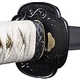 Handmade Sword Samurai Katana Sword, Practical, Hand Forged, 1045 Carbon Steel, Heat Tempered/Clay Tempered, Full Tang, Sharp, Scabbard