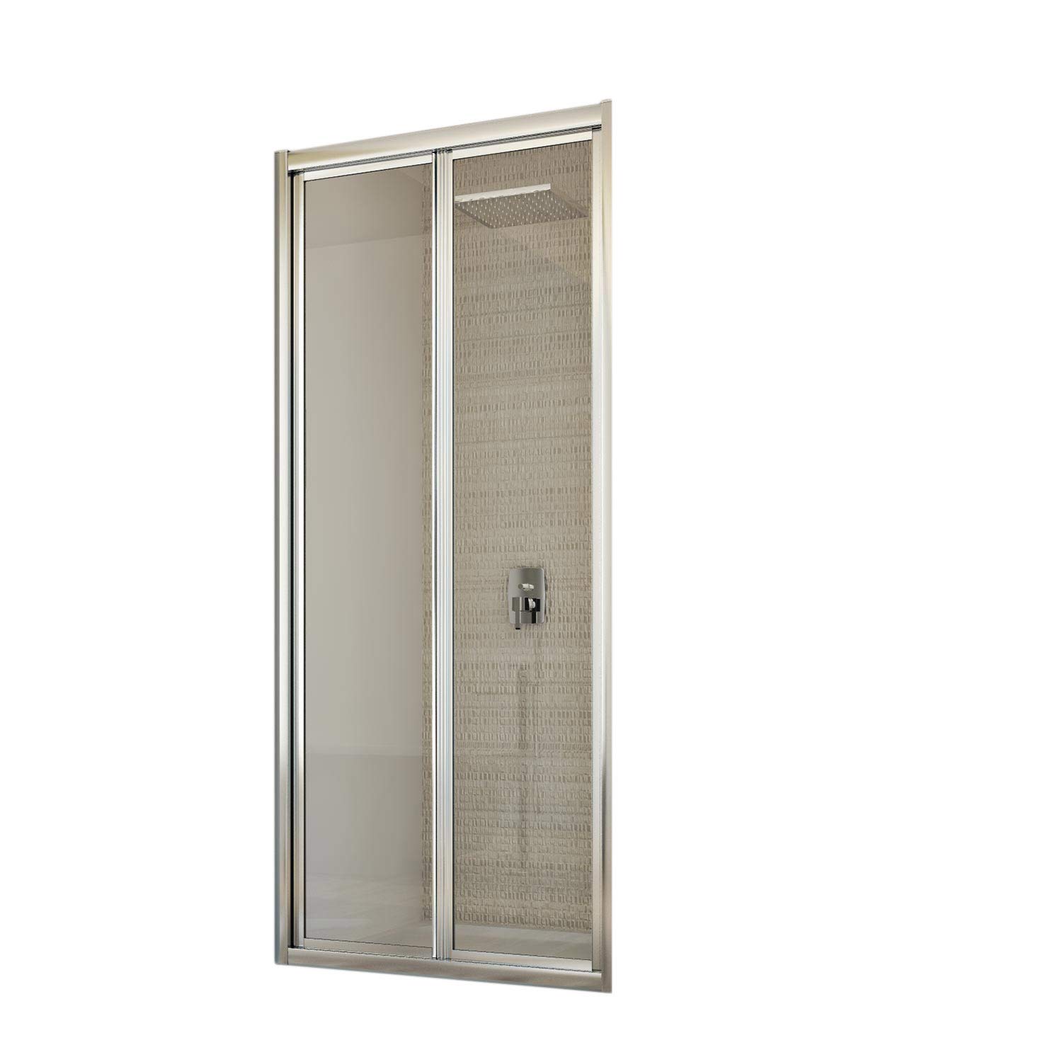 Shower enclosure Infold Door 750mm H1980 Clear Glass mod. Urban Amazon