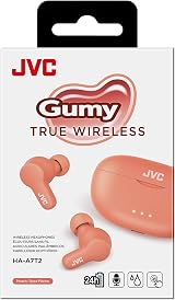 JVC HA-A7T2 Gumy Wireless Bluetooth Earbuds 24 Hour Battery Pink view 4