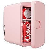 EUHOMY Mini Fridge, 4 Liter/6 Can Compact