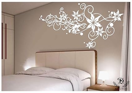 Kayra Decor Flourising Flowers Reusable Wall Stencil in Plastic Sheet (Multi-Colour, 36 X 82-inch)