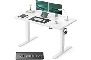 Cubiker Electric Standing Desk, 40"x24" Height Adjustable Desk, Sit Stand up Desk with 4 Memory Buttons, Computer Workstation