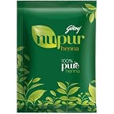 Godrej Nupur Henna Natural Mehndi for Hair Color with Goodness of 9 Herbs 120gram X 3Packs