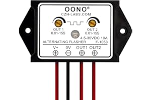 OONO DC 4.5-30V 10A Dual Output Alternating Flasher Module