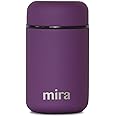 MIRA Insulated Food Jar Thermo for Hot Food & Soup, Compact Stainless Steel Vacuum Lunch Container for Meals To Go - 13.5 oz, Purple