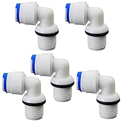1/4" Male Thread Elbow x 1/4" PE Hose OD Push-In