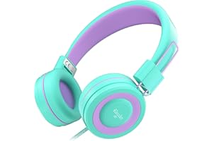 Elecder i37 Kids Headphones Children Girls Boys Teens Foldable Adjustable On Ear Headphones 3.5mm Jack Compatible Cellphones