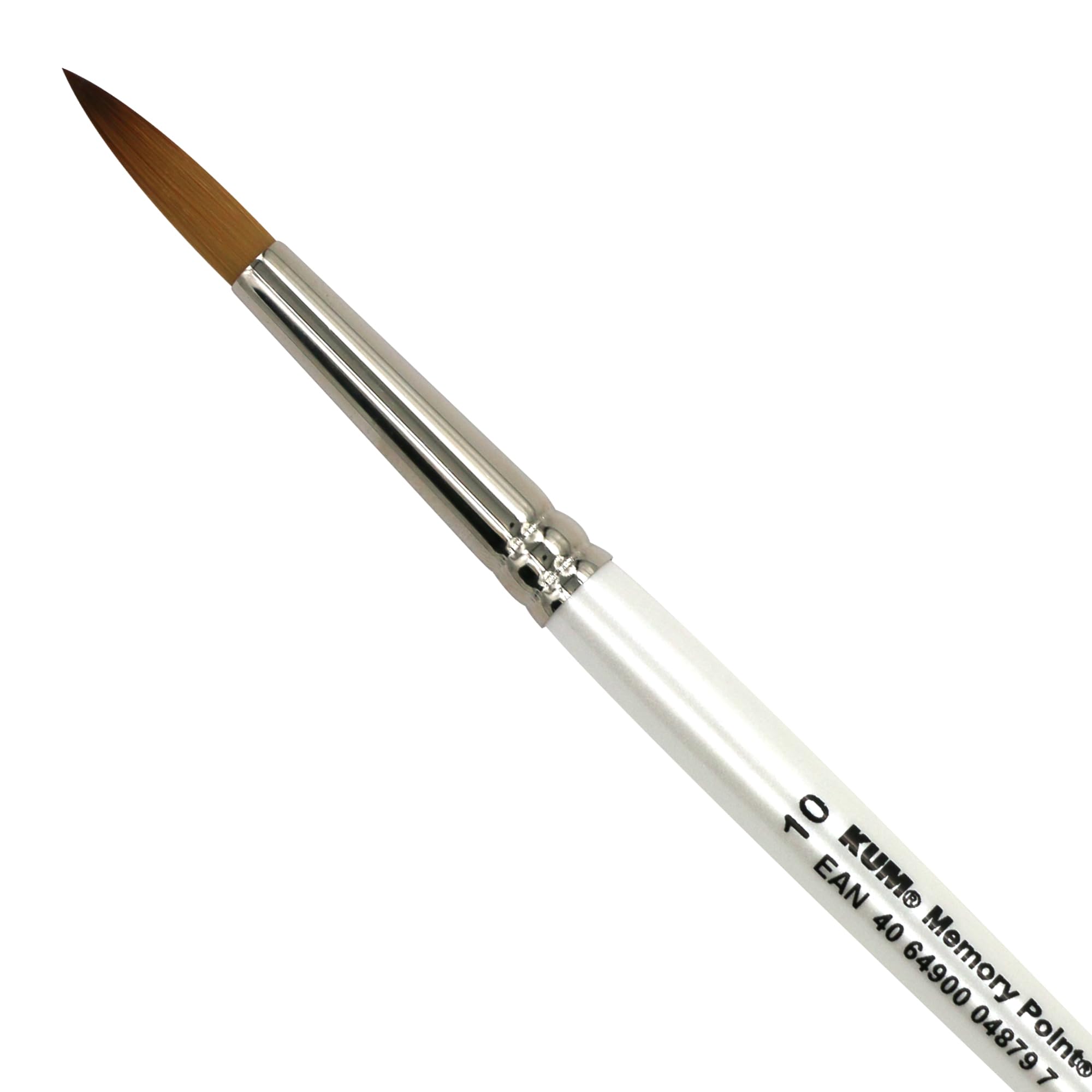 Kum 511.44.11 No.10 Memory Point Handmade Brush with Round Pointed Tip