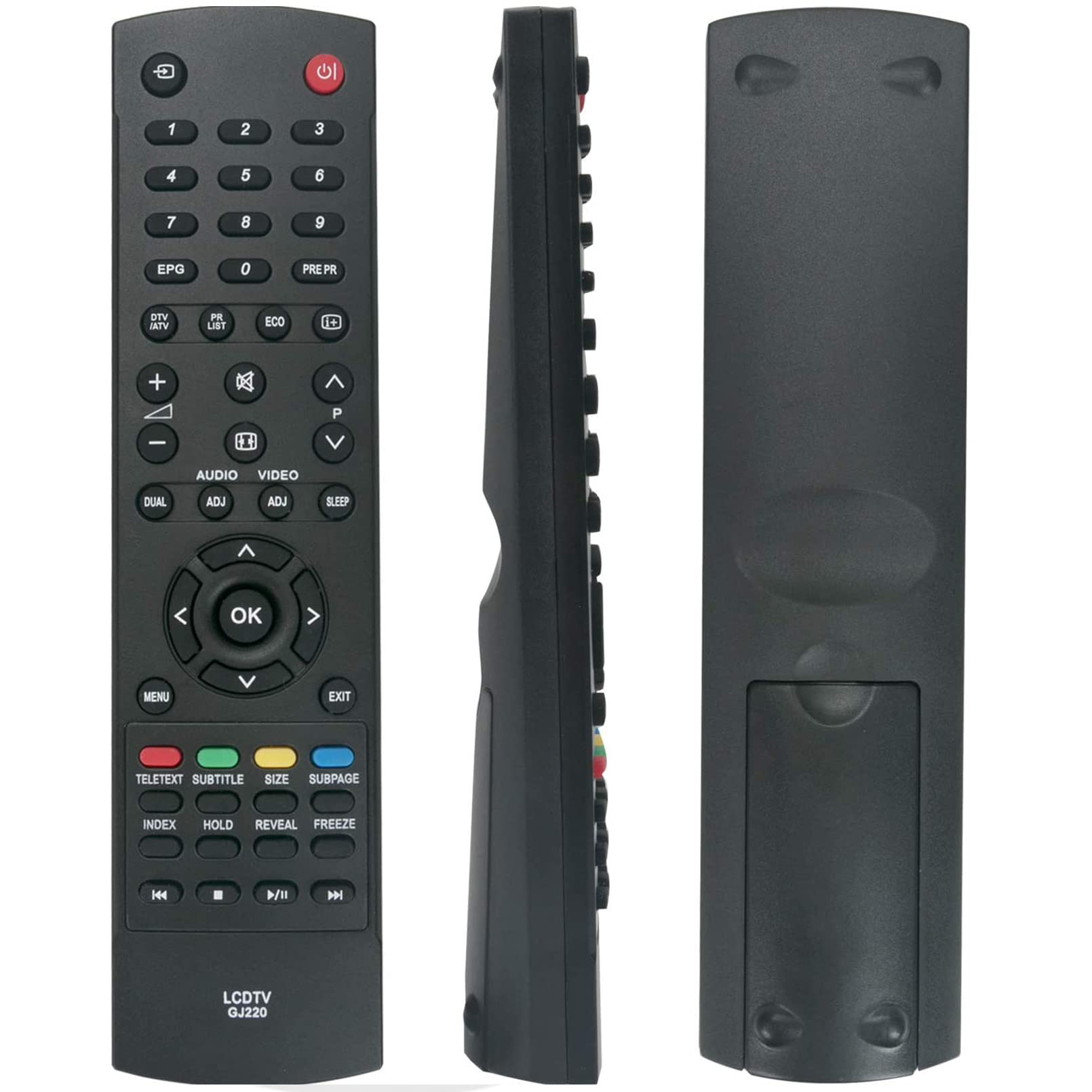 VINABTY GJ220 Replacement Remote Control fit for Sharp TV LC-32LD164E LC-50LD264E LC-32LD165E LC-42LD265E lC-42LD266K LC-22LE320 LC-42LD264E LC-40LD270E LC-46LD265E LC-46LD264E LC-32SH330E