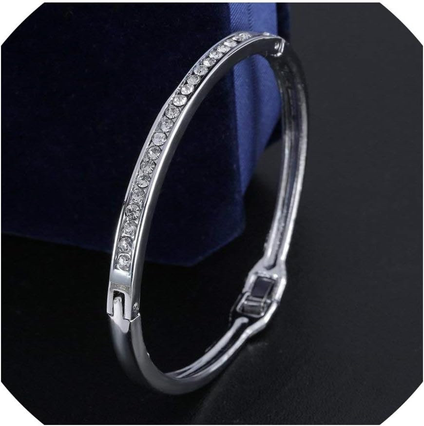YearningH 12 Styles Love Heart Bracelets Screw Bangles Women Stainless Steel Bracelet Bangle