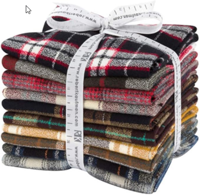 Studio RK Mammoth Flannel Fat Quarter Bundle 10 Precut