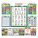 11 Educational Posters for Toddlers and Kids - Perfect for Children Preschool & Kindergarten Classroom Decorations - Alphabet ABC Poster, Numbers, Weather Chart, Shapes, Colors - 19x13