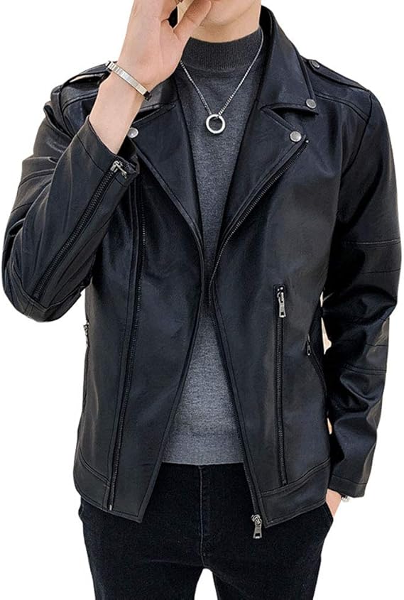 Amazon チーアン ｔｉａｎｎ メンズ レザージャケット ジャケット ライダースジャケット スタジャン ジャンパー フライトジャケット ブルゾン コート ジャケット 通販